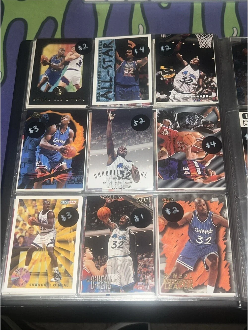 Huge Lot Of Shaquille O'Neal Basketball Cards Rookies Magic Lakers College